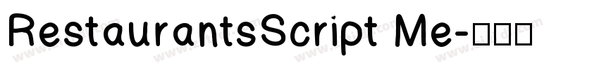 RestaurantsScript Me字体转换
